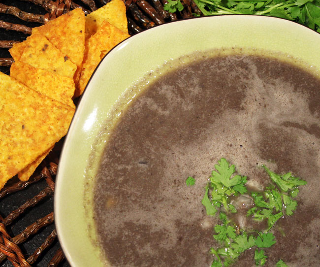 Blackbean suppe