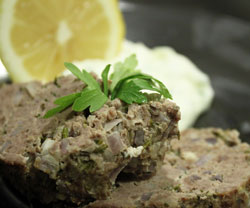 Græsk farsbrød med tzatziki