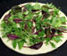 Pizza med figner, gedeost og rucola