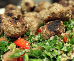 Indonesiske frikadeller med tabouled