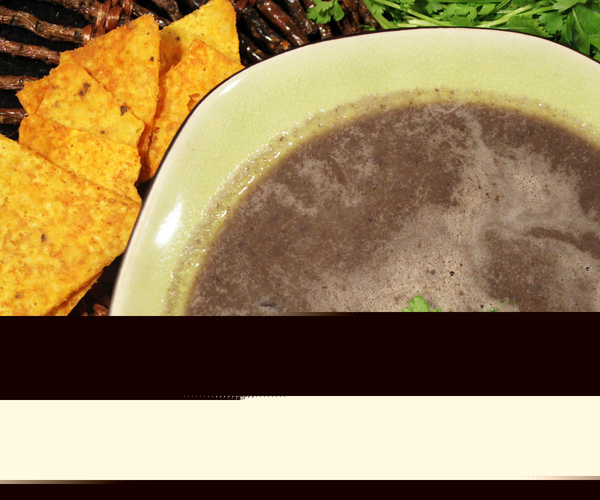 Blackbean suppe