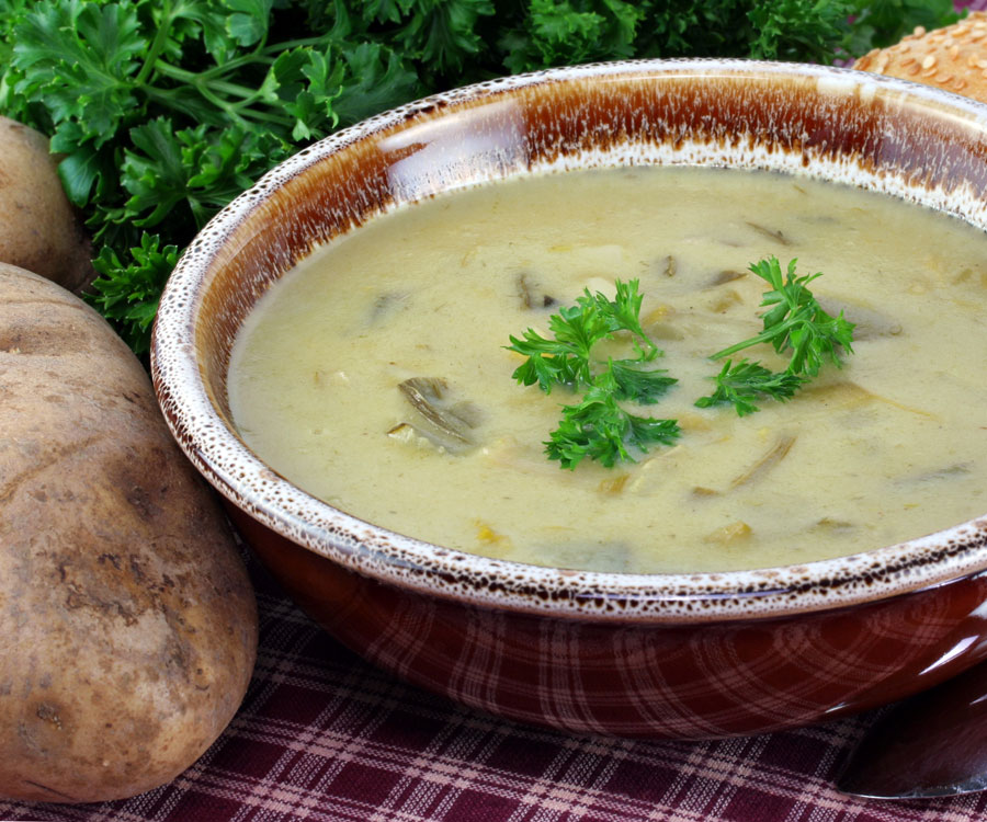 Porresuppe med kartofler