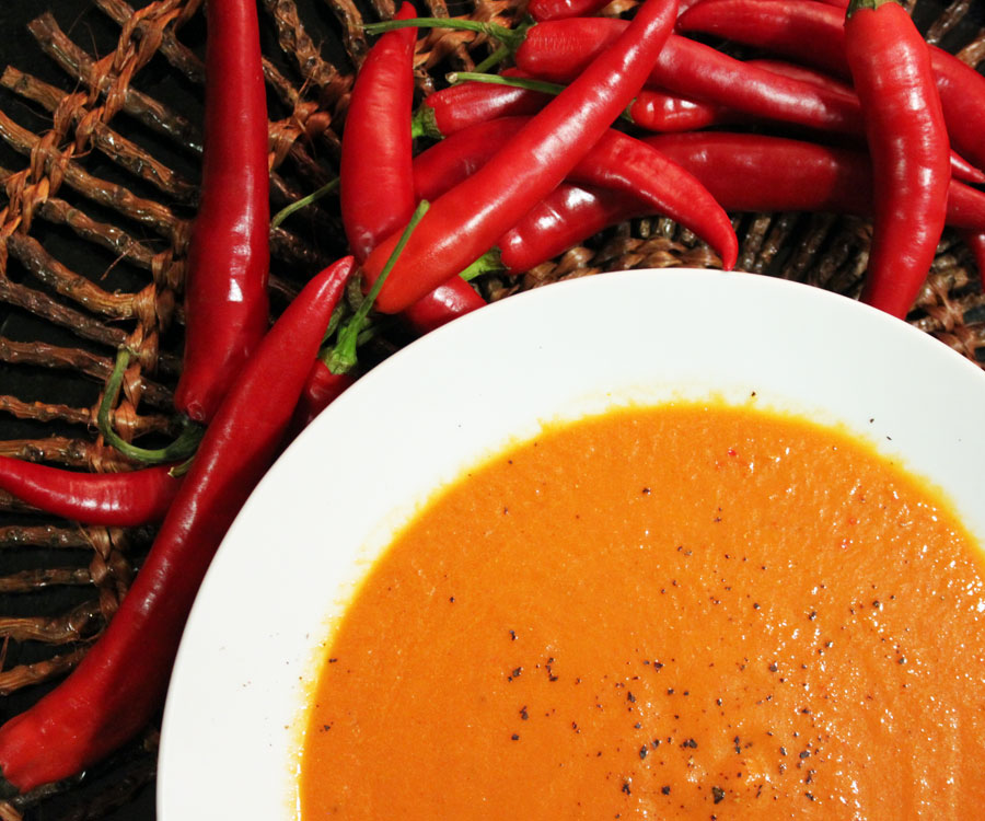 Tomat-Habanero suppe
