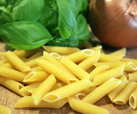 Penne i cremet rosa sauce