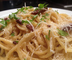 Spagetti carbonara  opskrift