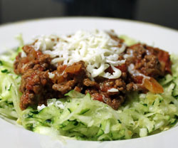 Squash pasta med kjøttdeig Squash pasta med kjøttdeig